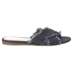 Gianvito Rossi - Frayed Denim Slide